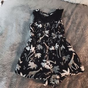 Giraffe print romper